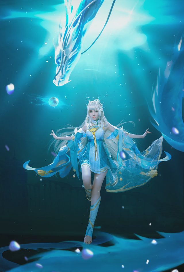 梁月曦Luna 王者荣耀 西施 游龙清影 cosplay第 7 张图片