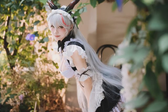 如月灰 《碧蓝航线》埃吉尔 港区的龙女仆cosplay第 10 张图片