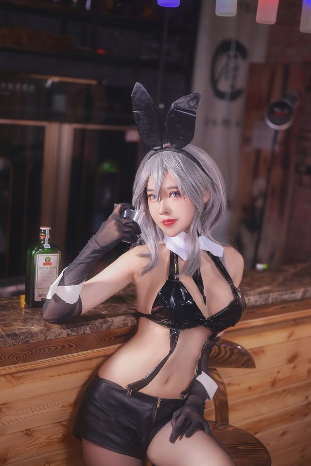 敲可爱哒nico酱 碧蓝航线 兔女郎cosplay第 6 张图片
