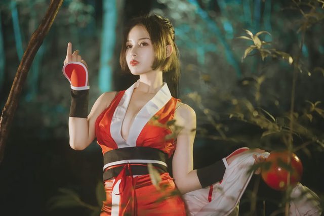 az想和金克丝私奔 王者荣耀－不知火舞cosplay第 5 张图片