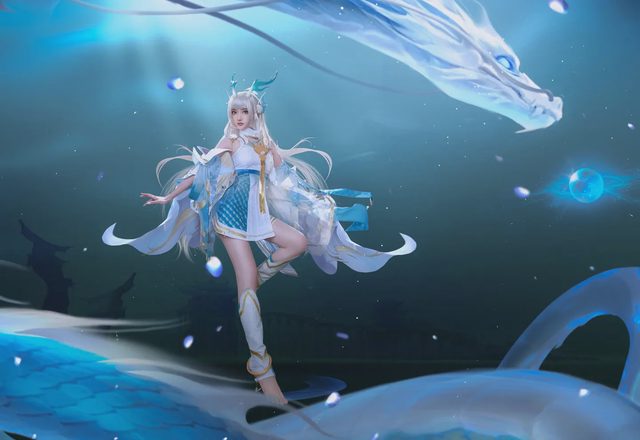 梁月曦Luna 王者荣耀 西施 游龙清影 cosplay图册封面