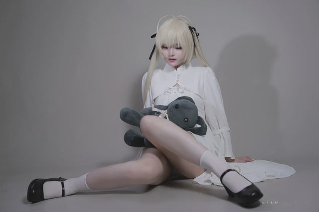 幼愛youmeko 缘之空 春日野穹 白裙第 19 张图片