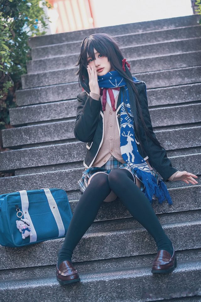 幼愛youmeko 我的青春恋爱物语果然有问题 雪之下雪乃 JK制服第 15 张图片