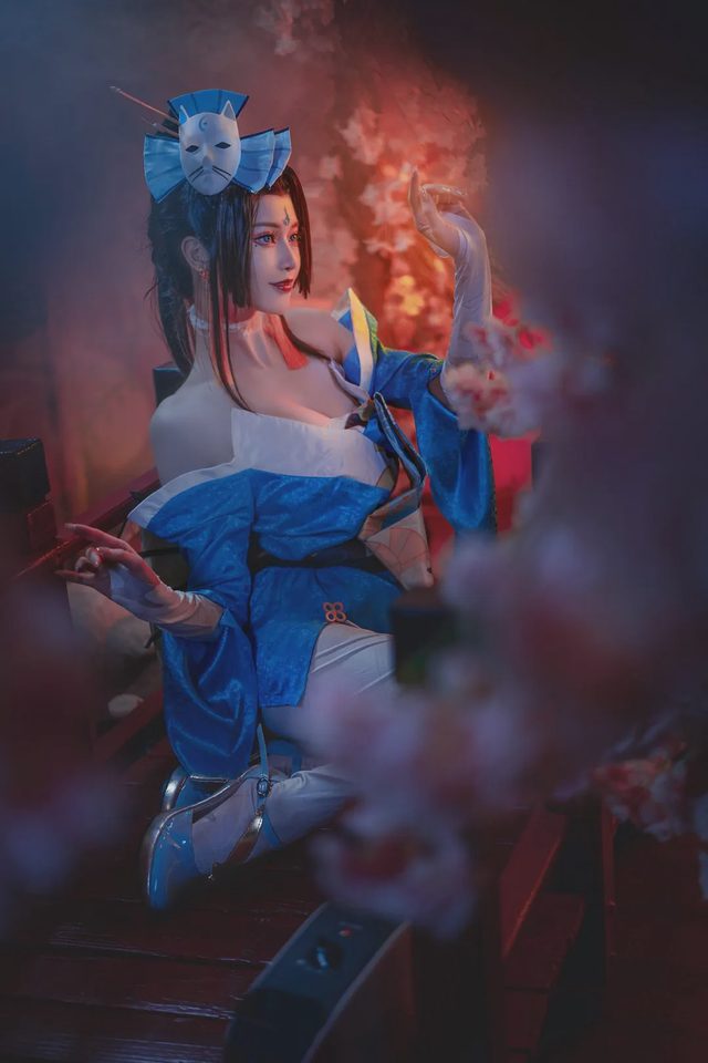 露兒大魔王_ 王者荣耀 不知火舞魅语cosplay第 5 张图片