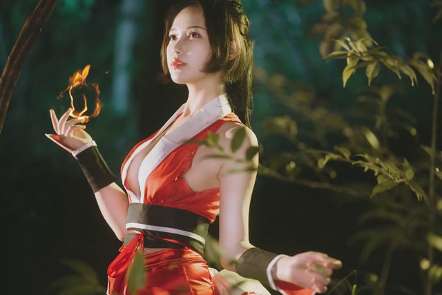 az想和金克丝私奔 王者荣耀－不知火舞cosplay第 6 张图片