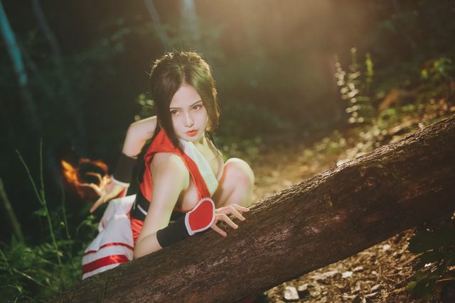 az想和金克丝私奔 王者荣耀－不知火舞cosplay第 2 张图片