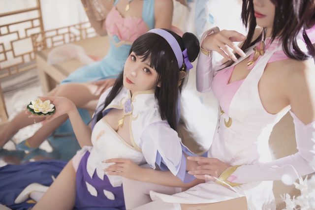 Li画晴 《王者荣耀》四大美女同人旗袍cosplay第 6 张图片