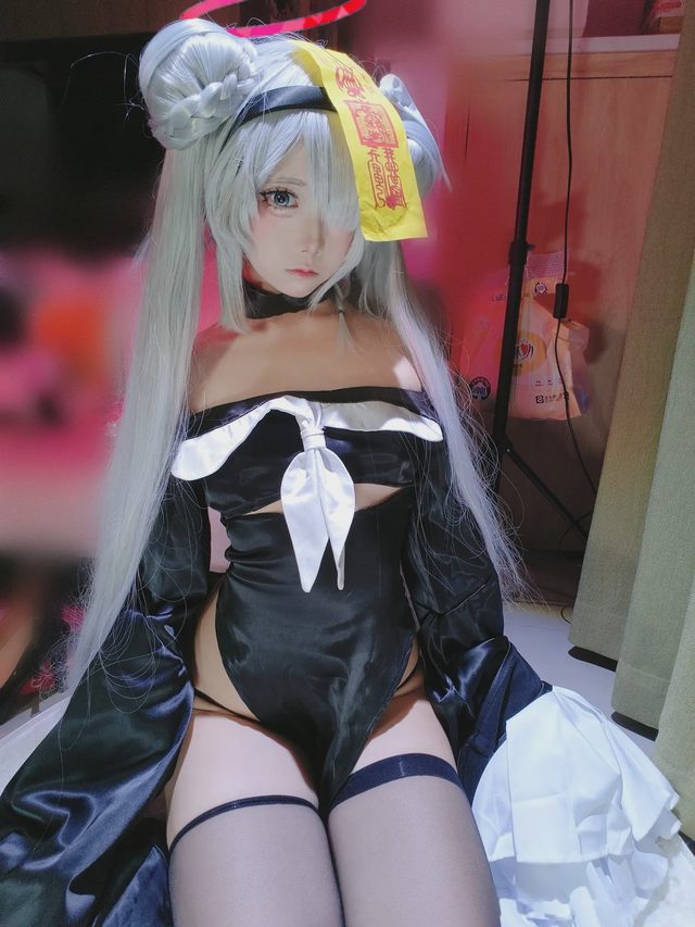御子miko 碧蓝档案 普拉娜 万圣节僵尸服第 36 张图片