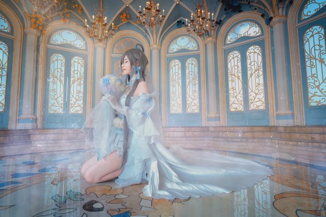 露兒大魔王_ 洛天依花嫁cosplay，超可爱第 7 张图片
