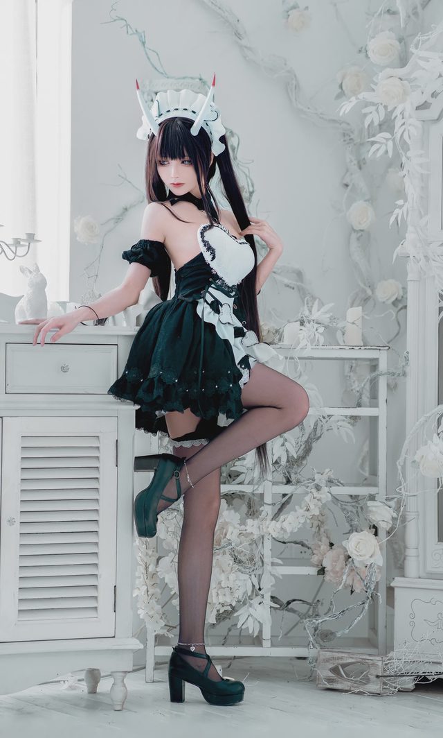 千城夜vv 《碧蓝航线》能代女仆cosplay第 9 张图片
