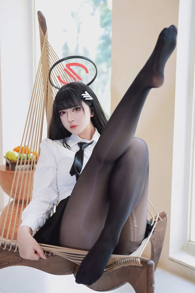 半半子 碧蓝档案 调月莉音 調月リオ Vol.03 制服x競泳第 17 张图片