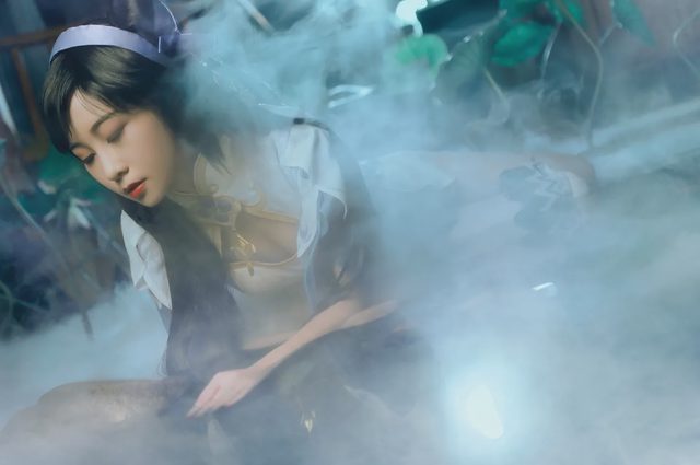 Hanxi（孟涵僖） 王者荣耀西施同人旗袍cosplay第 4 张图片