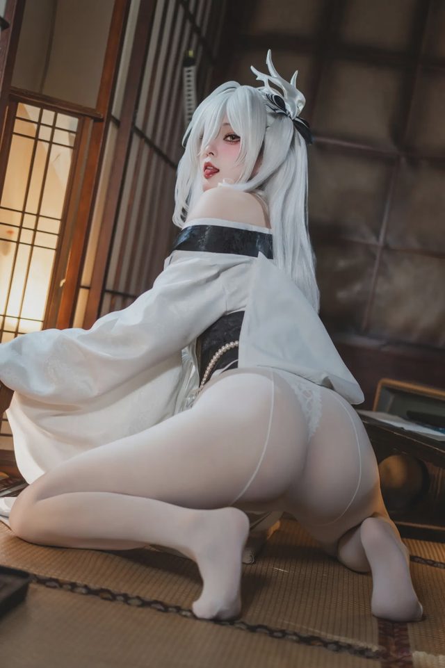 Natsuko夏夏子 碧蓝航线 白凤和服第 40 张图片