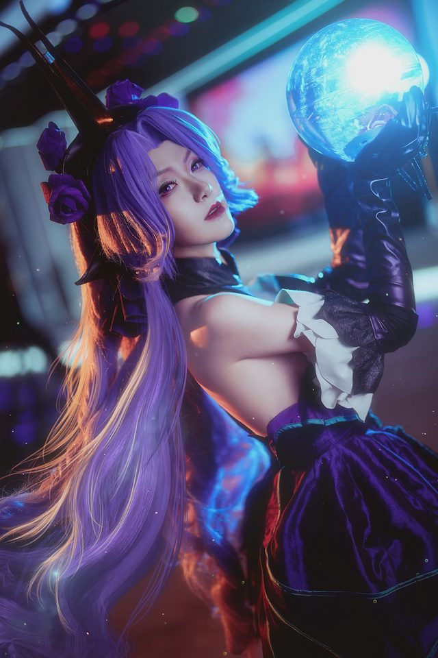 月潋寒殇 【英雄联盟】幽梦玫瑰 辛德拉 Cosplay第 9 张图片