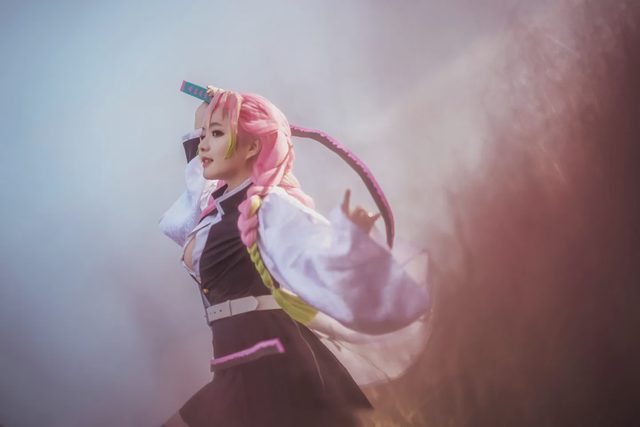 旺财大仙EX 鬼灭之刃 甘露寺蜜璃cosplay第 2 张图片