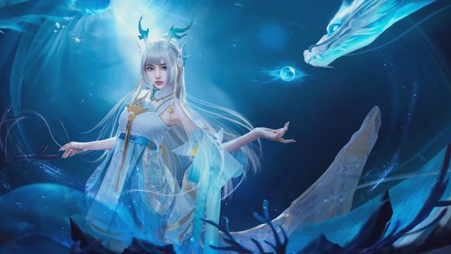 梁月曦Luna 王者荣耀 西施 游龙清影 cosplay第 5 张图片