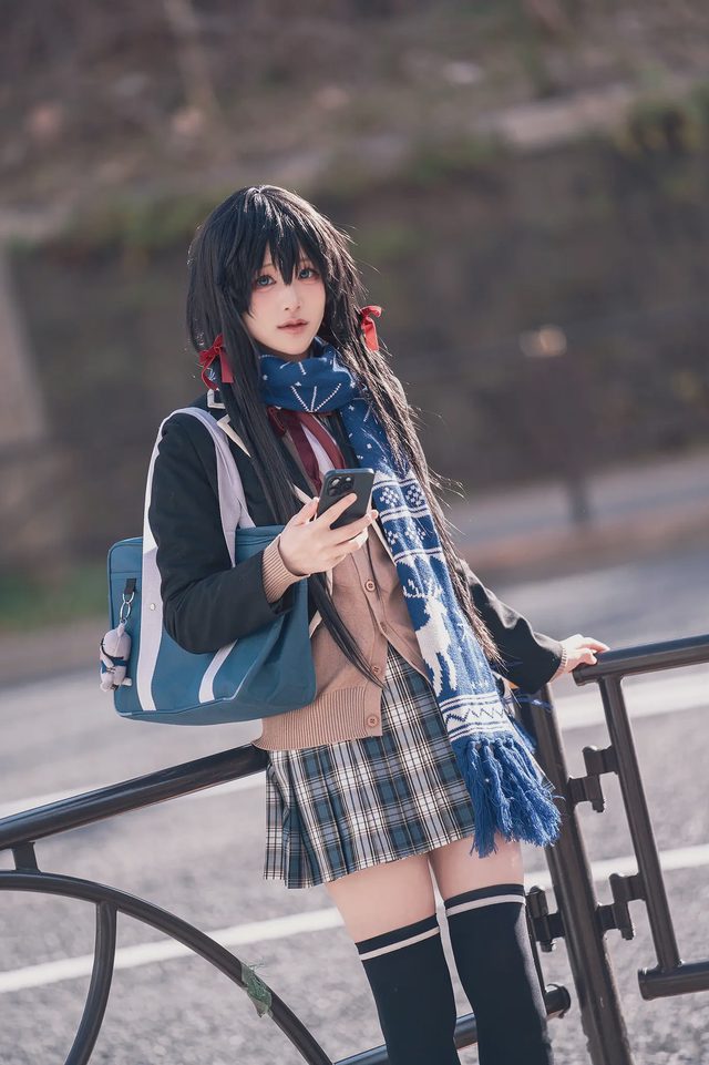 幼愛youmeko 我的青春恋爱物语果然有问题 雪之下雪乃 JK制服第 7 张图片