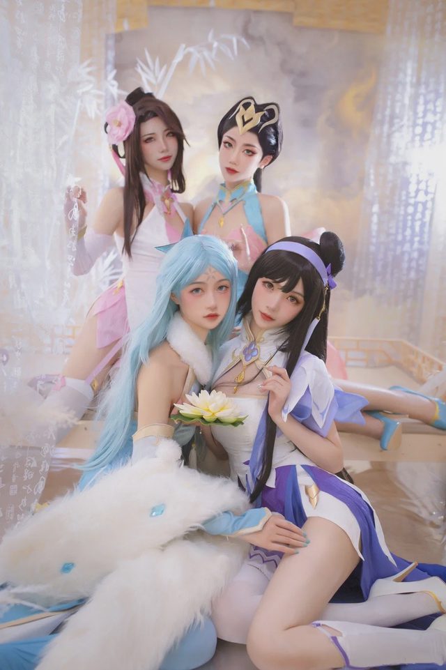 Li画晴 《王者荣耀》四大美女同人旗袍cosplay第 3 张图片