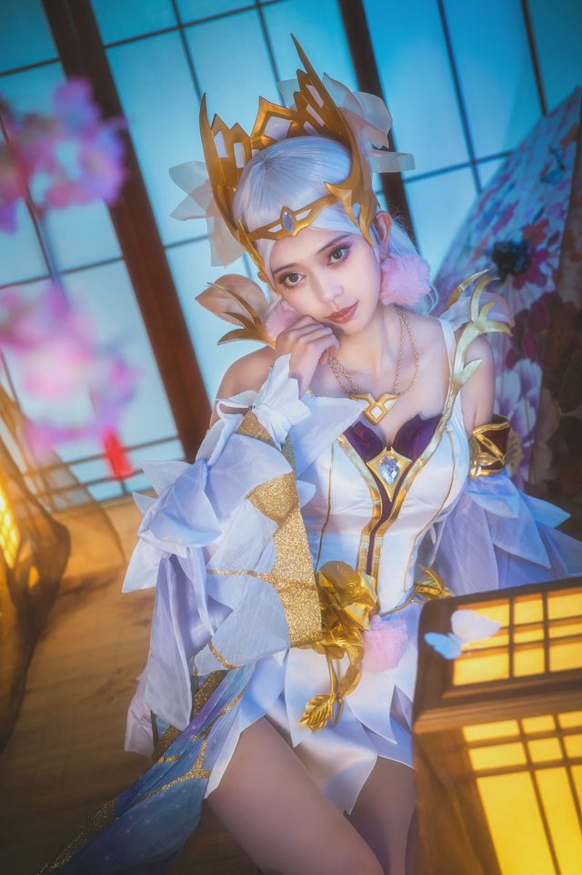 华汐 【cos正片】王者荣耀·貂蝉·金色仲夏夜之梦第 8 张图片
