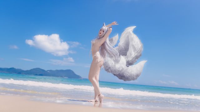 宫本桜 碧蓝航线 信浓 泳装白沙幽夢第 6 张图片