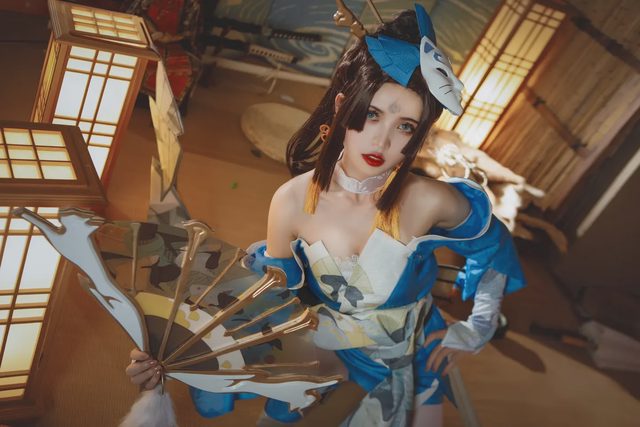 阿柒 王者荣耀不知火舞魅语cosplay第 5 张图片