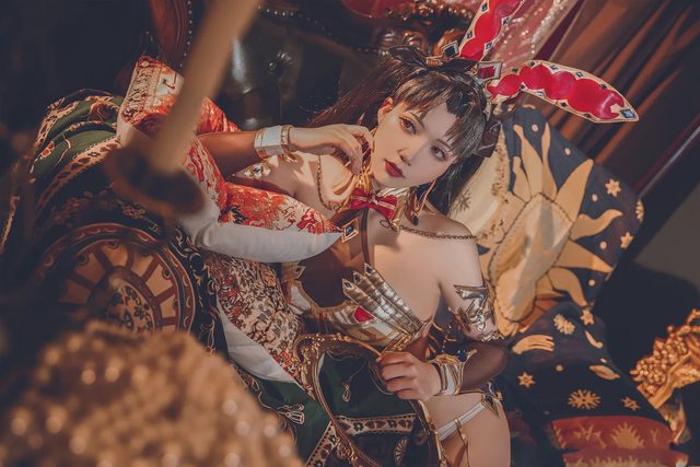 一只郁_可爱_凛 《FGO》伊什塔尔•兔女郎同人cosplay第 10 张图片