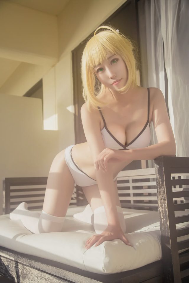 烨火 吾王の听海，saberlily cosplay第 17 张图片