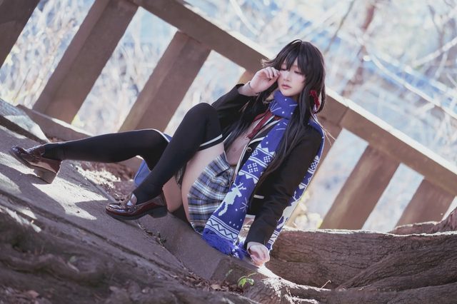 幼愛youmeko 我的青春恋爱物语果然有问题 雪之下雪乃 JK制服第 18 张图片