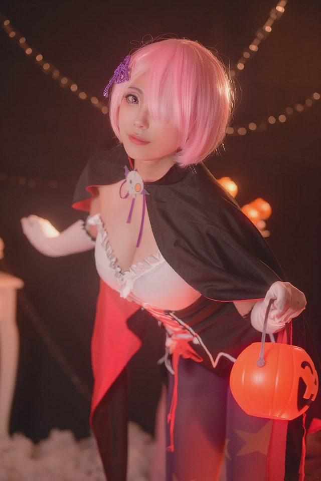 怪兽要努力变强 《从零开始的异世界生活》拉姆万圣节cosplay第 3 张图片