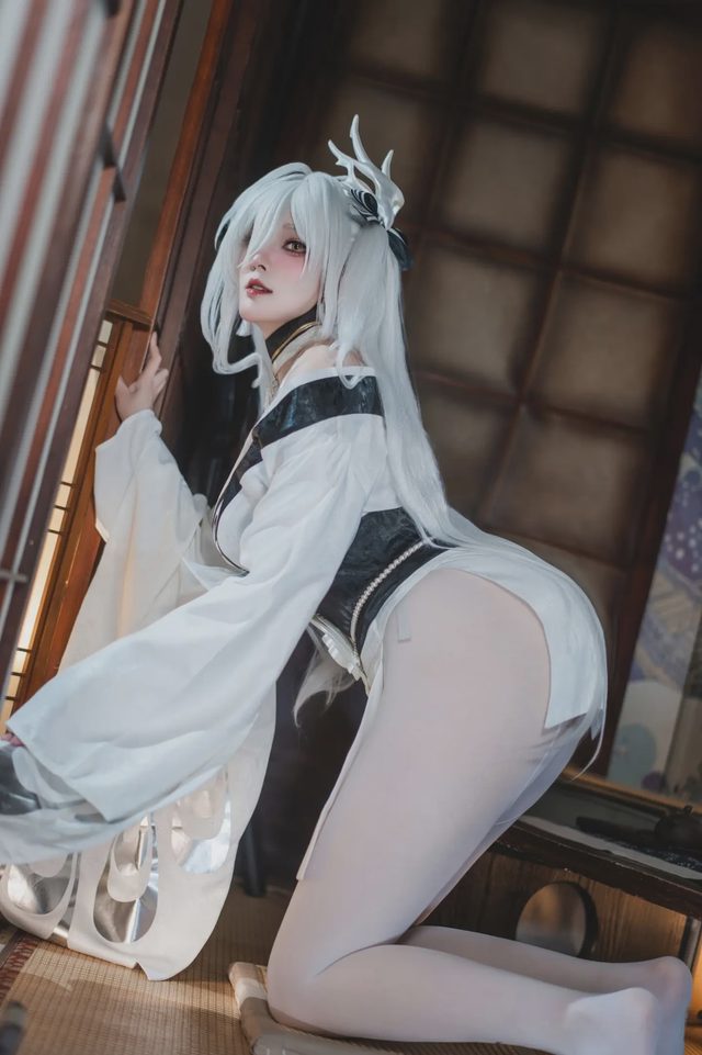 Natsuko夏夏子 碧蓝航线 白凤和服第 37 张图片