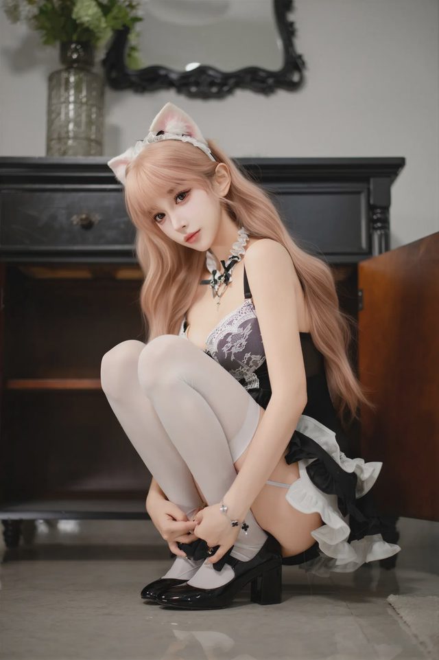 过期米线线喵 小猫女仆第 2 张图片