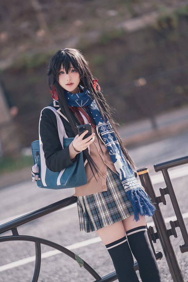 幼愛youmeko 我的青春恋爱物语果然有问题 雪之下雪乃 JK制服第 5 张图片