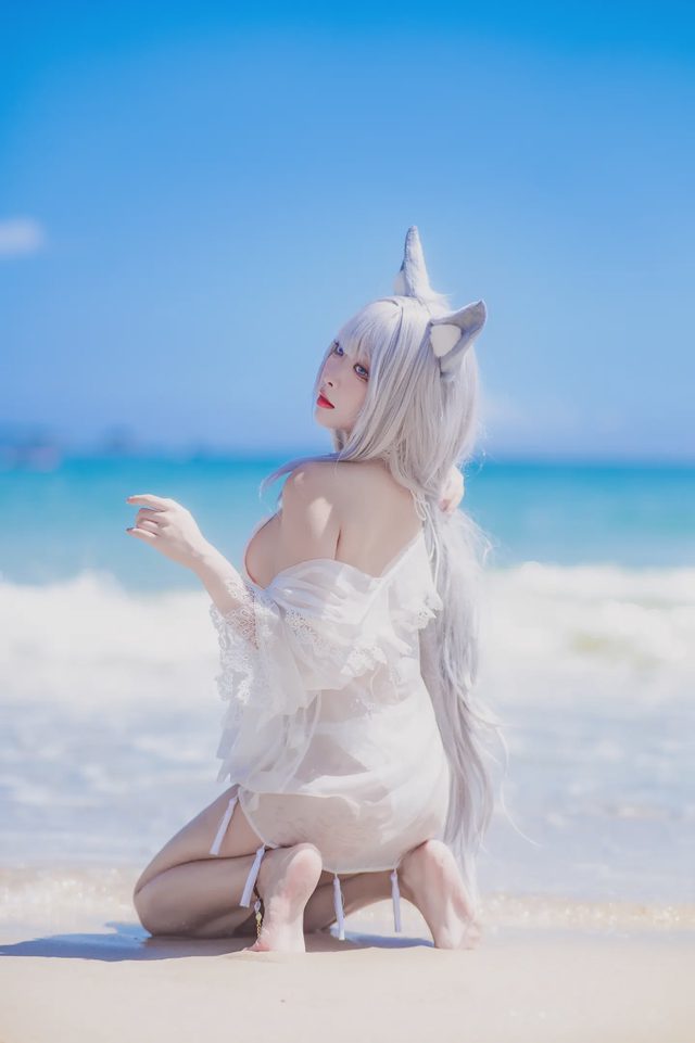 宫本桜 碧蓝航线 信浓 泳装白沙幽夢第 9 张图片