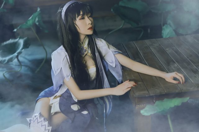 Hanxi（孟涵僖） 王者荣耀西施同人旗袍cosplay第 6 张图片