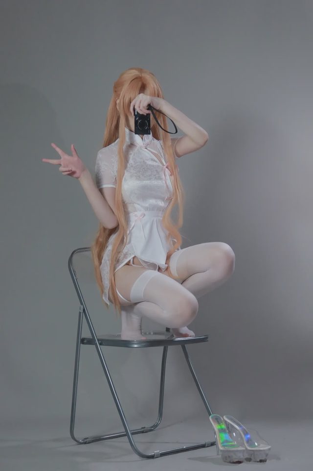 幼愛youmeko 刀剑神域 亚丝娜 中华女仆第 7 张图片