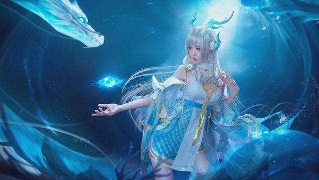 梁月曦Luna 王者荣耀 西施 游龙清影 cosplay第 8 张图片