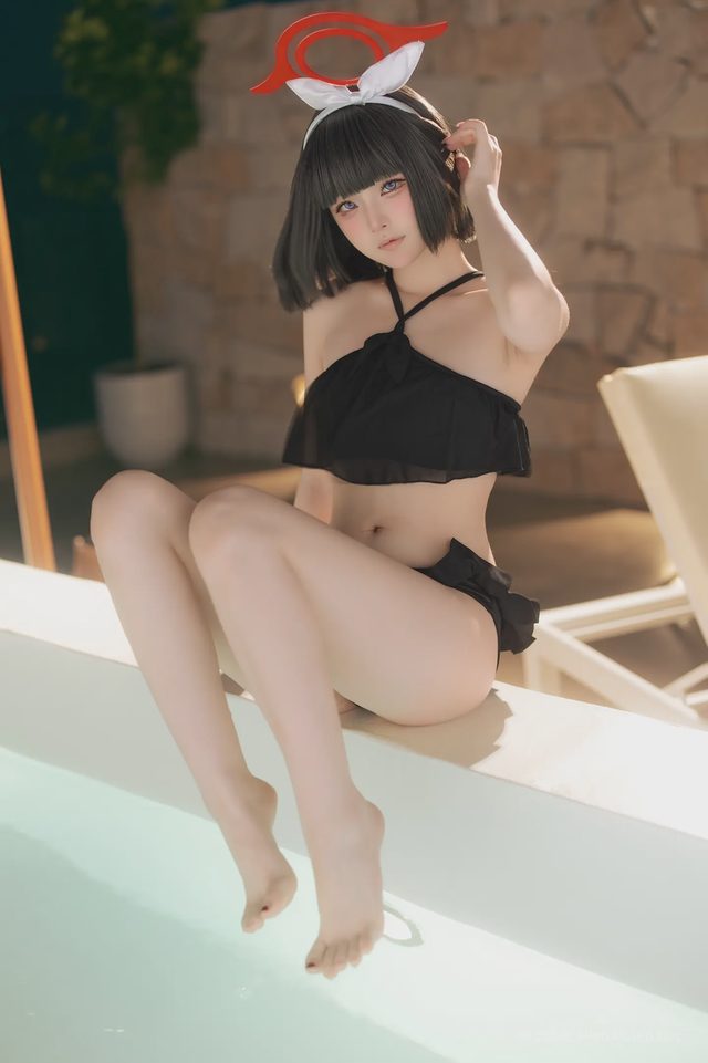 屿鱼 碧蓝档案 静山真白 泳装第 30 张图片