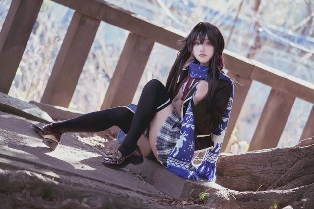 幼愛youmeko 我的青春恋爱物语果然有问题 雪之下雪乃 JK制服第 17 张图片