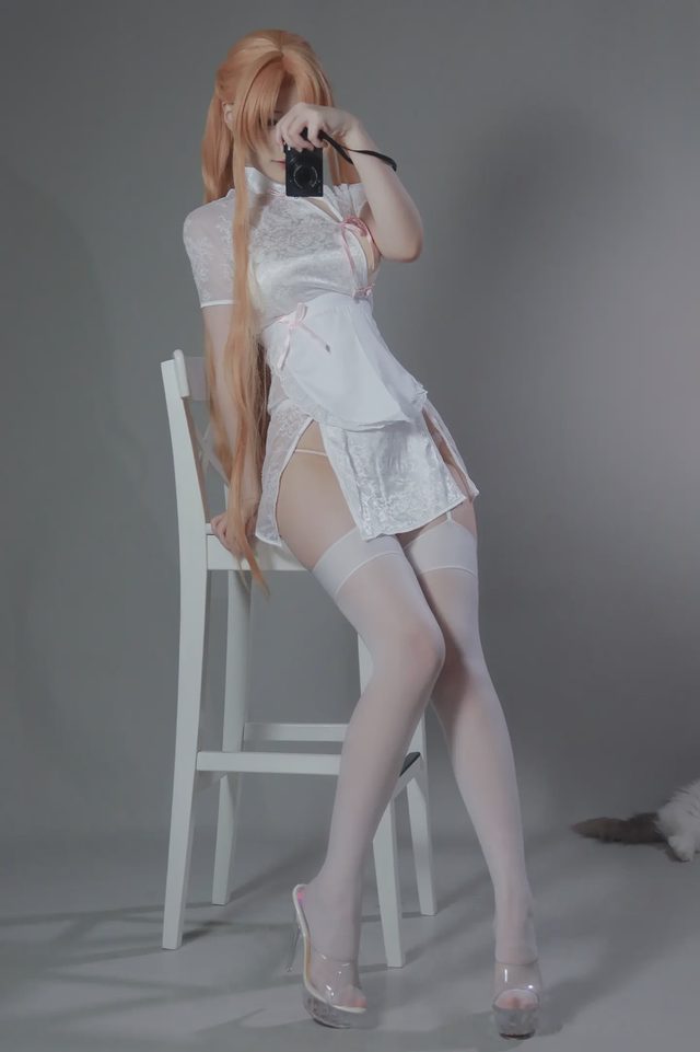 幼愛youmeko 刀剑神域 亚丝娜 中华女仆第 16 张图片