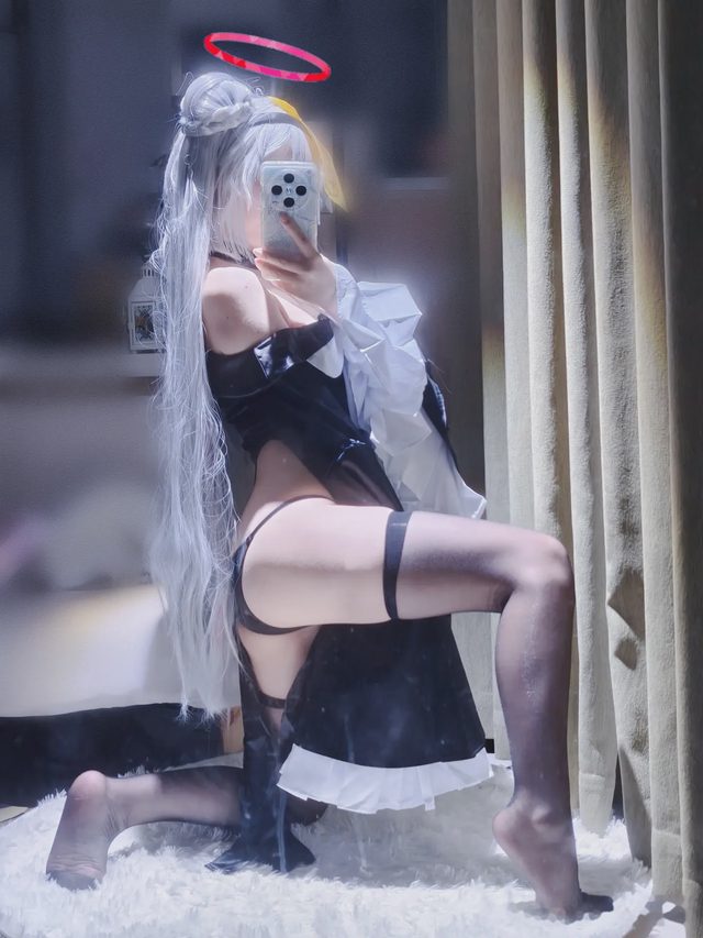 御子miko 碧蓝档案 普拉娜 万圣节僵尸服第 42 张图片