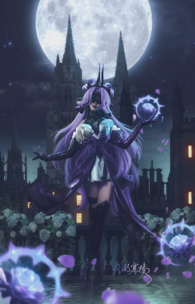 月潋寒殇 【英雄联盟】幽梦玫瑰 辛德拉 Cosplay第 4 张图片