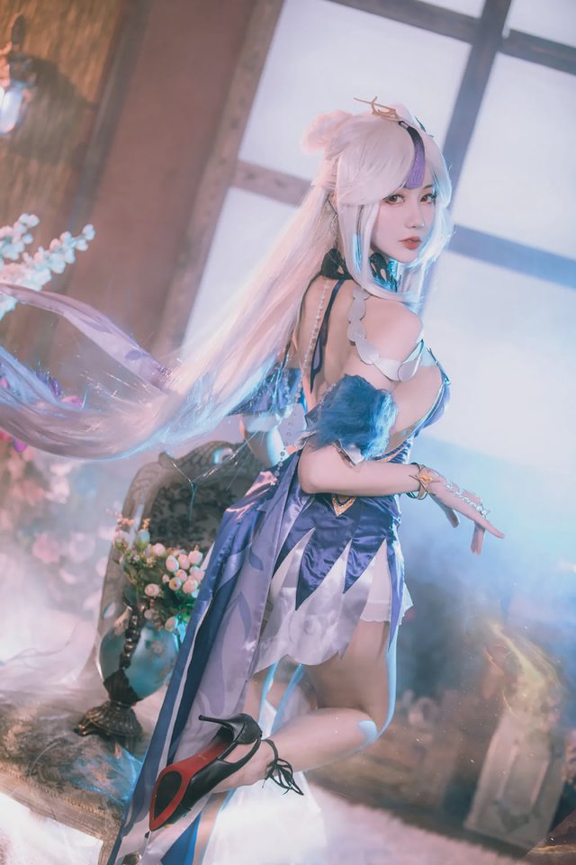 如月灰 《原神》凝光沙中幽兰cosplay第 6 张图片