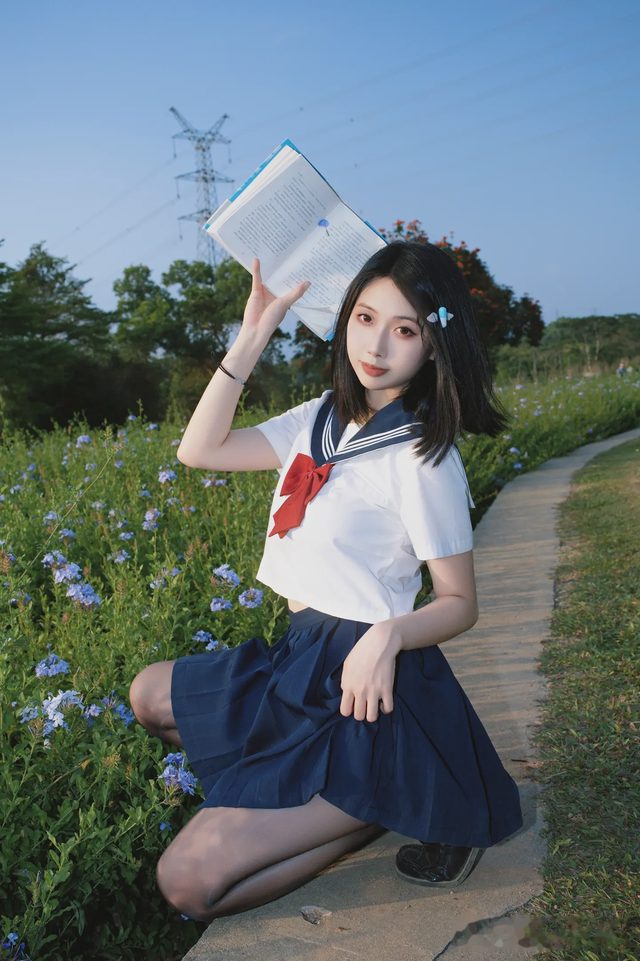 七只红豆 蓝花JK第 17 张图片