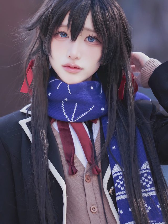 幼愛youmeko 我的青春恋爱物语果然有问题 雪之下雪乃 JK制服第 14 张图片