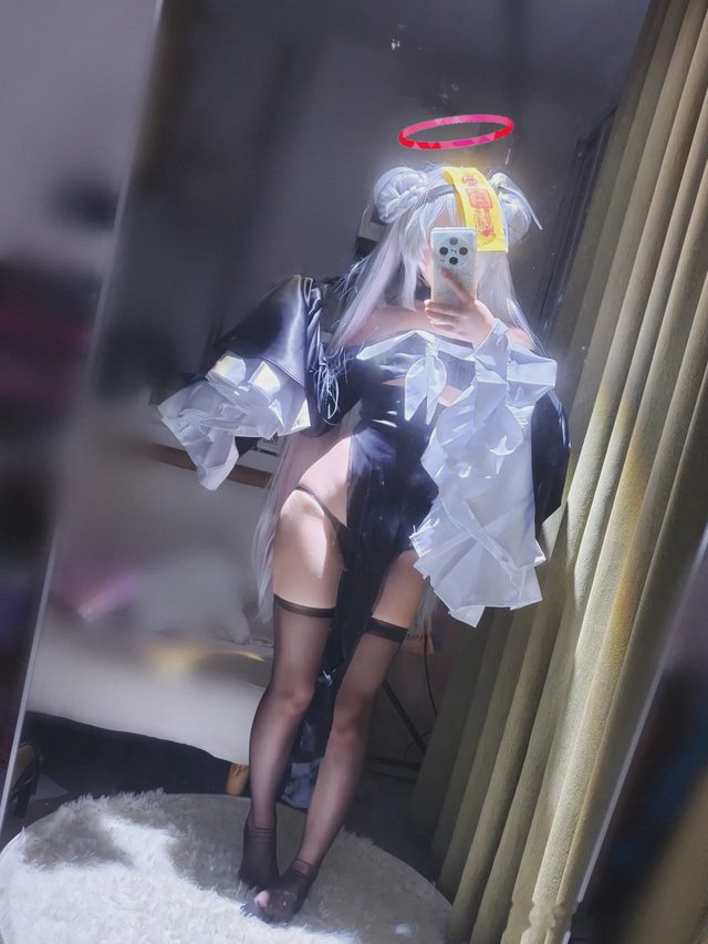 御子miko 碧蓝档案 普拉娜 万圣节僵尸服第 28 张图片