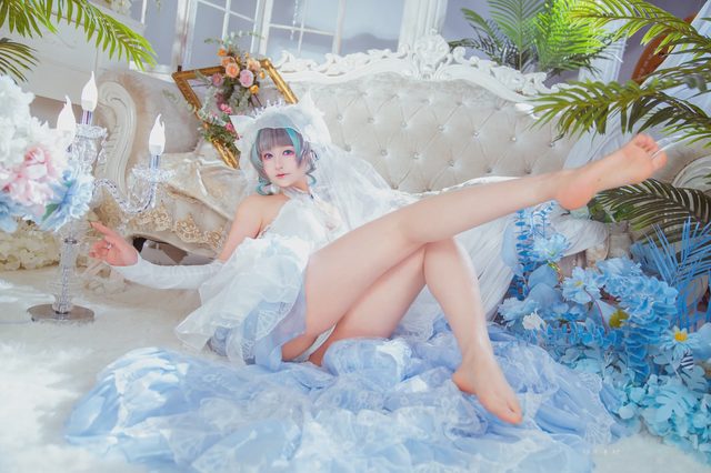 喵喵的喵吖 柴郡婚纱第 17 张图片