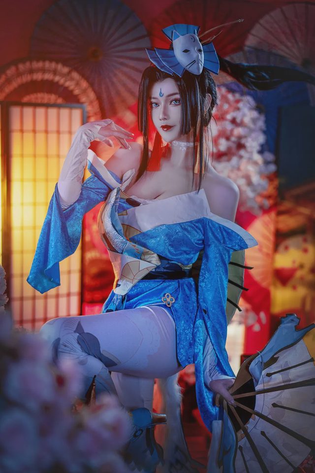 露兒大魔王_ 王者荣耀 不知火舞魅语cosplay第 9 张图片