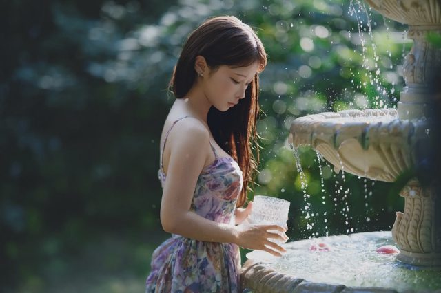 蠢沫沫 水池碎花裙第 4 张图片