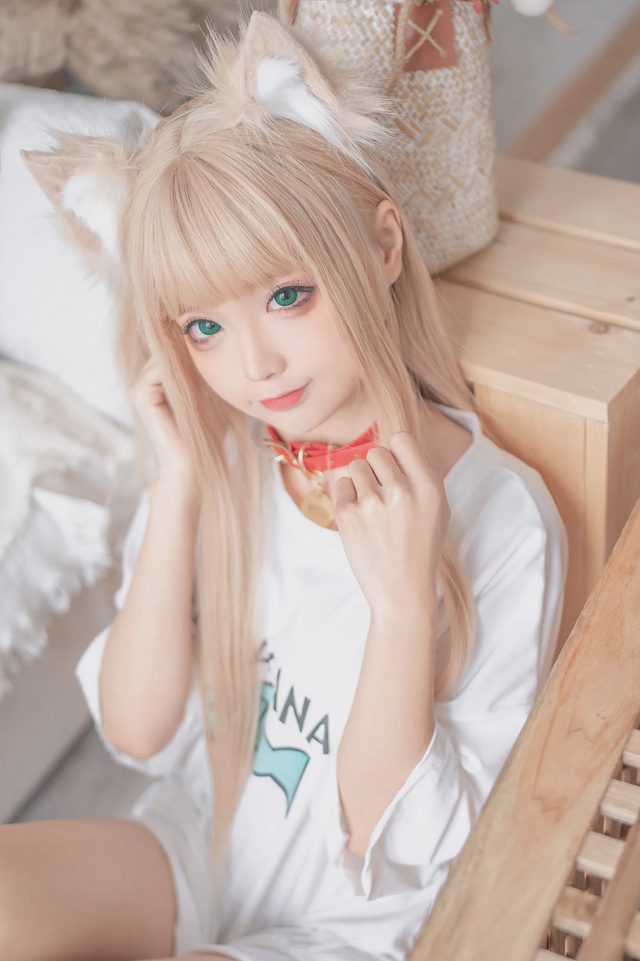 蠢沫沫- 黄豆粉猫娘cosplay第 6 张图片