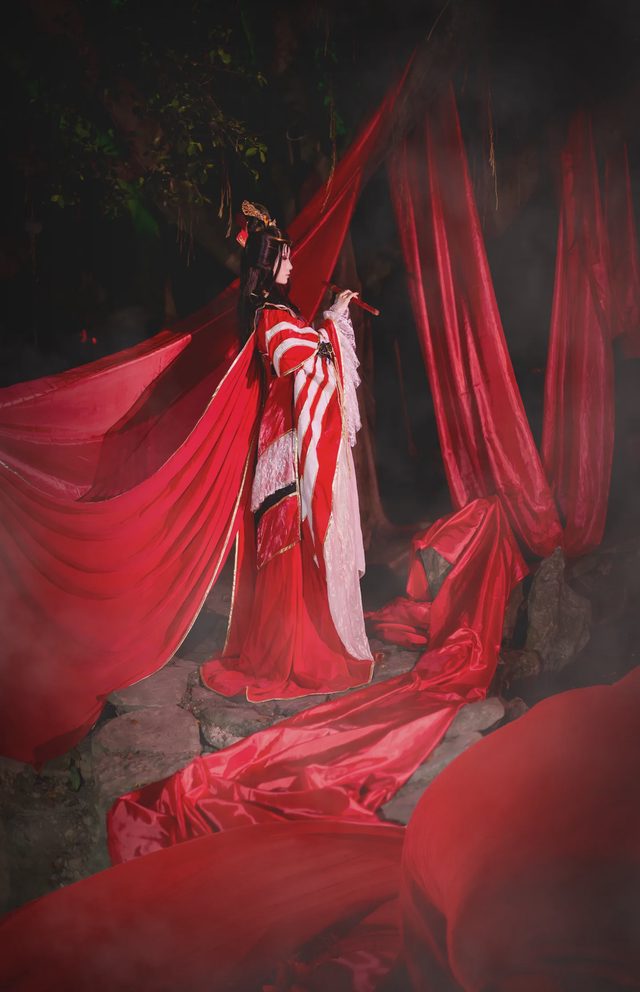 陌_墨心莲 霹雳布袋戏 骨箫范凄凉 Cosplay第 16 张图片